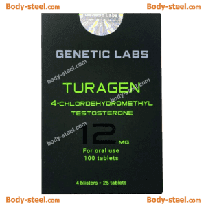 Turagen (Turinabol) Genetic Labs 100 tab x 12 mg/tab